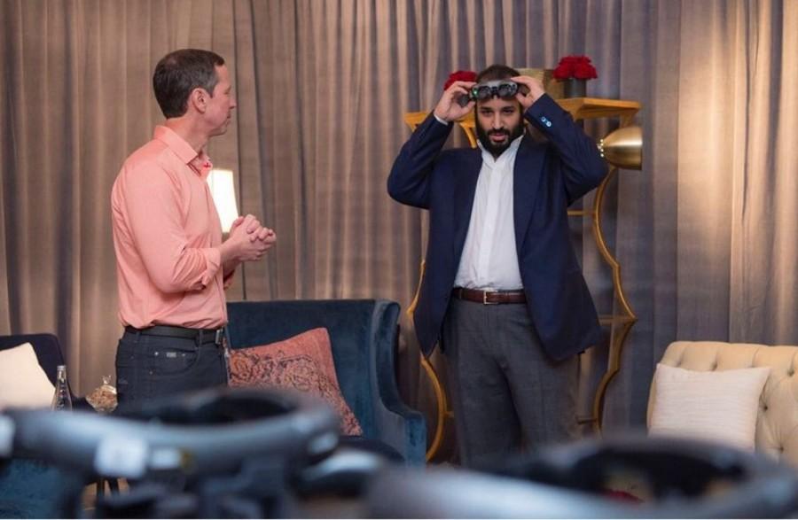 لقاء ولي العهد محمد بن سلمان مع شركة ماجيك ليب المتخصصة في الواقع المعزز