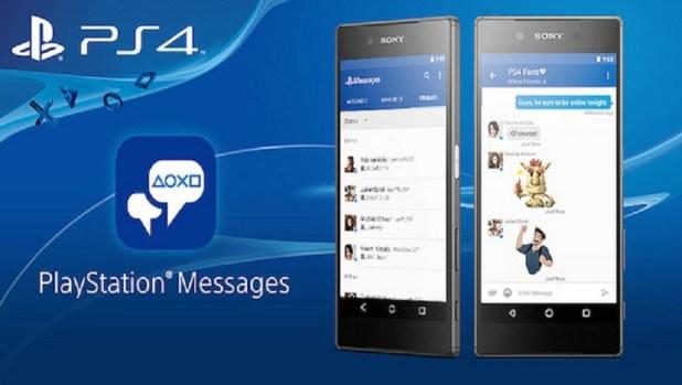 تطبيق PlayStation Messages لمعرفة من المتصل والتواصل مع أصدقائك من الجوال