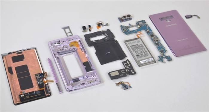 تعرف على مدى صعوبة إصلاح جوال جلاكسي نوت 9 الجديد حسب فريق iFixit الشهير