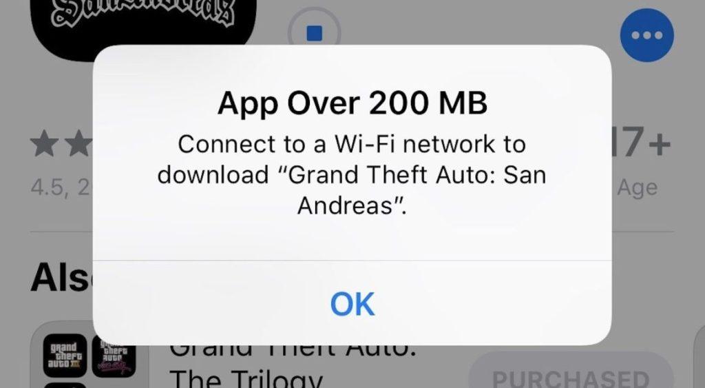 أخيراً، آبل ترفع الحد الأقصى للتحميل من متجرها عبر البيانات إلى هذا الحد