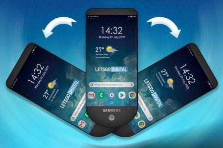 شركة سامسونج تسجل براءة اختراع جديدة لـ جوال ذكي بثلاثة شاشات بهذا التصميم!