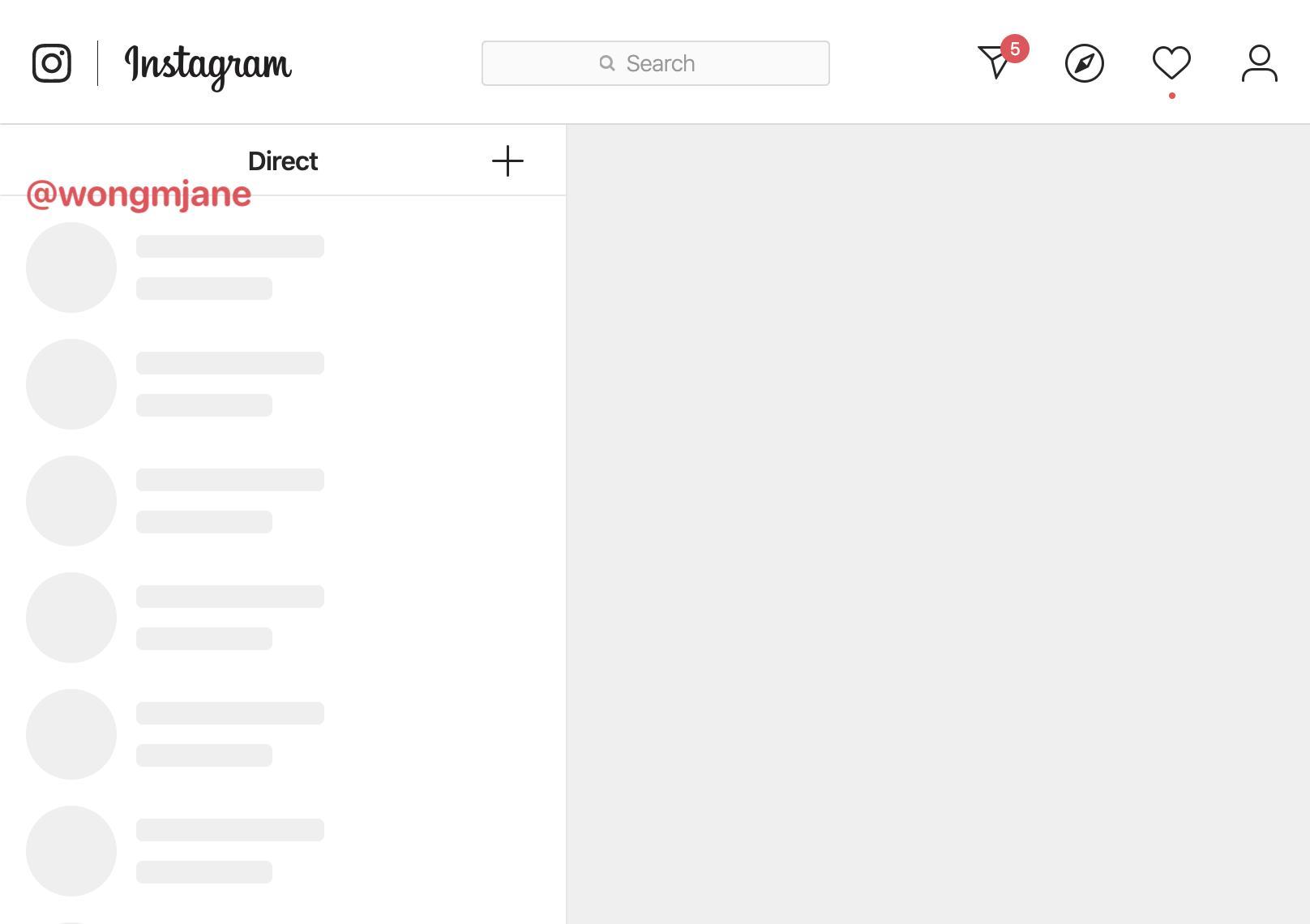 إنستجرام تعمل على جلب ميزة المراسلة الخاصة إلى متصفحات الويب قريبا