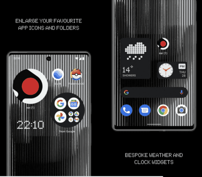 برنامج Nothing Launcher يتوسع ليدعم جميع الهواتف التي تعمل بنظام Android 11 وما فوق