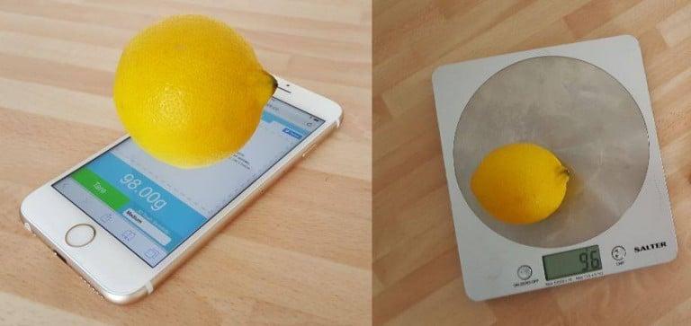 موقع touchscale يحول جهاز ايفون الخاص بك إلى ميزان حساس لوزن الأشياء الصغيرة