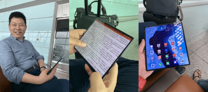 مدير شركة هواوي التنفيذي يظهر في صور مسربة أثناء استخدامه لـ جوال ميت X