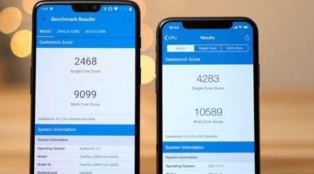 اختبارات الأداء: آيفون X ضد OnePlus 6