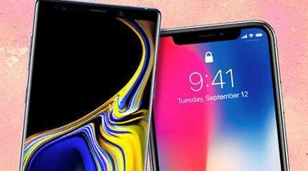 اختبار الشاشة والألوان – جالكسي نوت 9 ضد آيفون X !