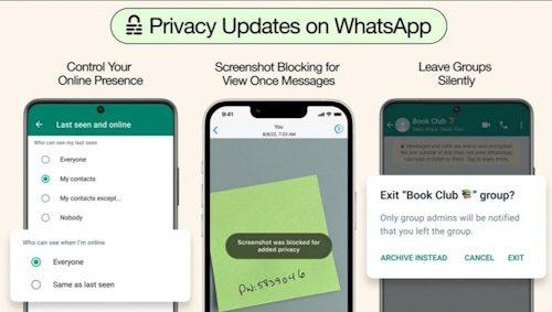 واتس اب – ثلاث مزايا مهمة للأمان والخصوصية قادمة قريباً!