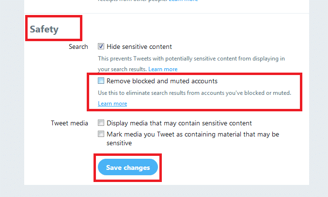 Remove blocked and muted accounts - مدونة التقنية العربية